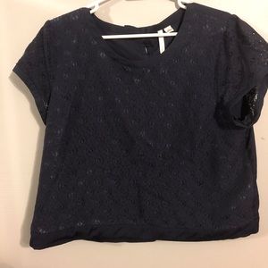 Lauren Conrad Lace Crop Shirt